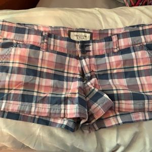 Abercrombie girls plaid shorts
